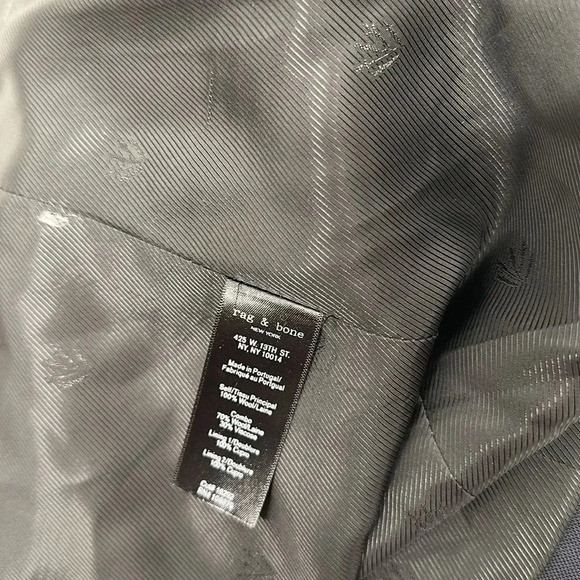 Rag and Bone Sports Blazer Jacket Coat Wool Blend Navy Blue Men’s Size 44R 44 - Picture 8 of 10